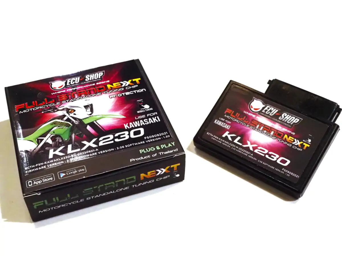 ECU for KLX230 dirt bike. Aftermarket, tunable.